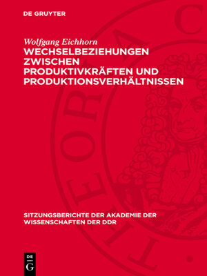 cover image of Wechselbeziehungen zwischen Produktivkräften und Produktionsverhältnissen